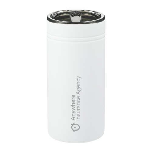 Sherpa Vacuum White Tumbler & Insulator 12oz-Anywhere Insurance Agency Engraved