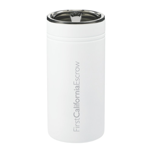 Sherpa Vacuum White Tumbler & Insulator 12oz-First California Escrow Engraved