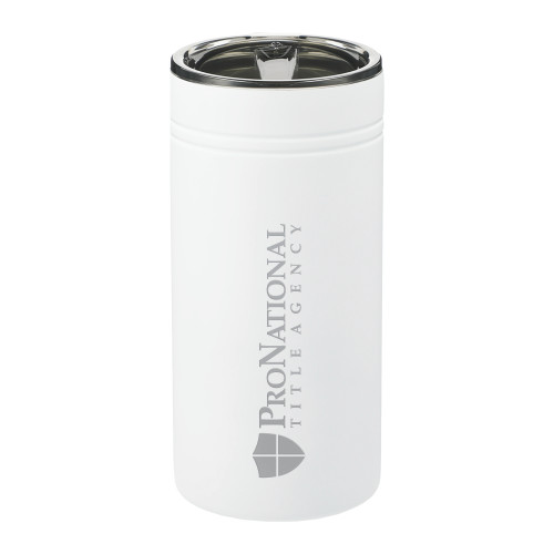 Sherpa Vacuum White Tumbler & Insulator 12oz-Pro National Title Agency Engraved