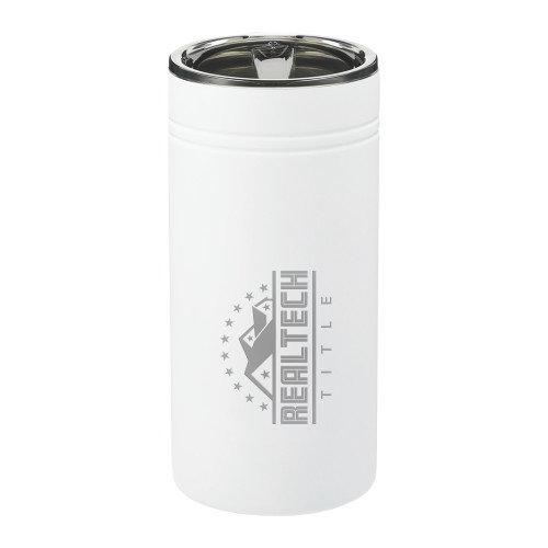 Sherpa Vacuum White Tumbler & Insulator 12oz-Real Tech Title Engraved