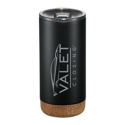 Valhalla Vacuum Insulated Black Tumbler 16oz-Valet Closing Engraved
