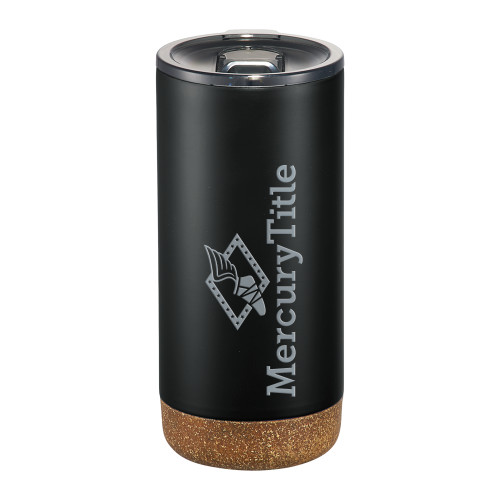 Valhalla Vacuum Insulated Black Tumbler 16oz-Mercury Title Engraved