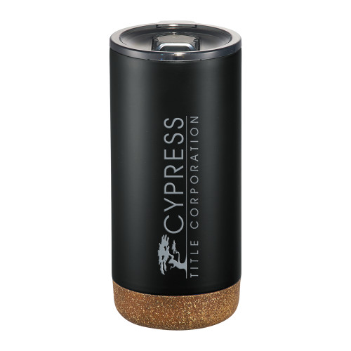 Valhalla Vacuum Insulated Black Tumbler 16oz-Cypress Title Corporation Engraved