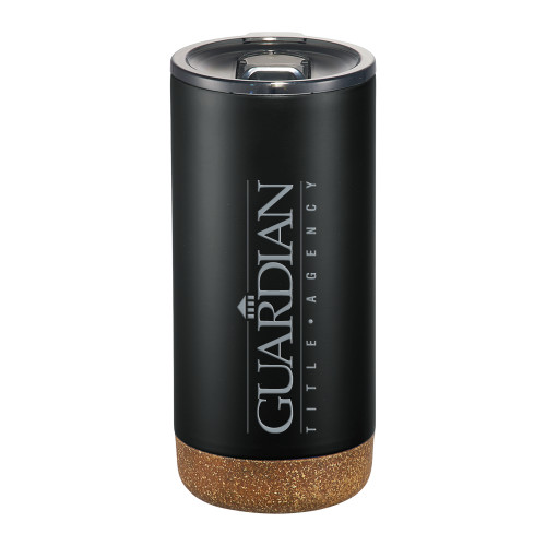 Valhalla Vacuum Insulated Black Tumbler 16oz-Guardian Title Agency Engraved