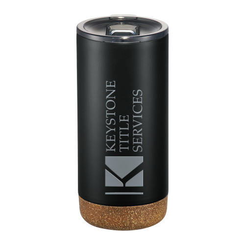 Valhalla Vacuum Insulated Black Tumbler 16oz-Keystone Title Services Engraved