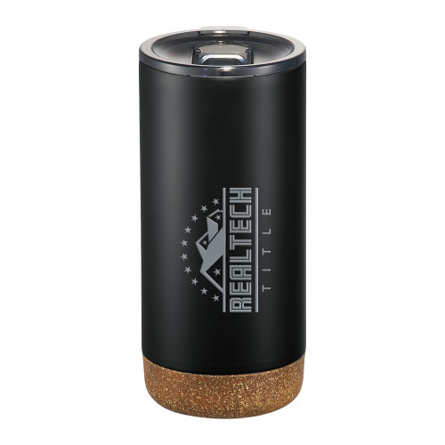 Valhalla Vacuum Insulated Black Tumbler 16oz-Real Tech Title Engraved