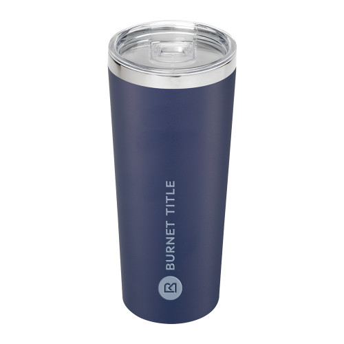Thor Vacuum Insulated Navy Tumbler 22oz-Burnet Title Engraved