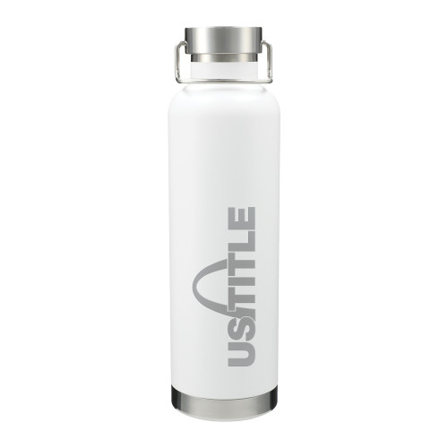 Thor Copper Vacuum Insulated White Bottle 32oz-US Title Engraved