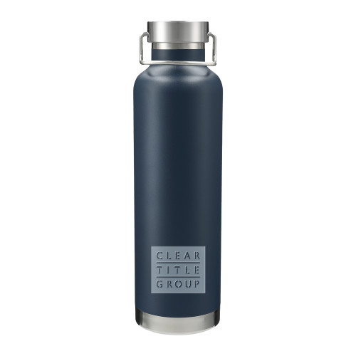 Thor Copper Vacuum Insulated Navy Bottle 32oz-Clear Title Group Engraved