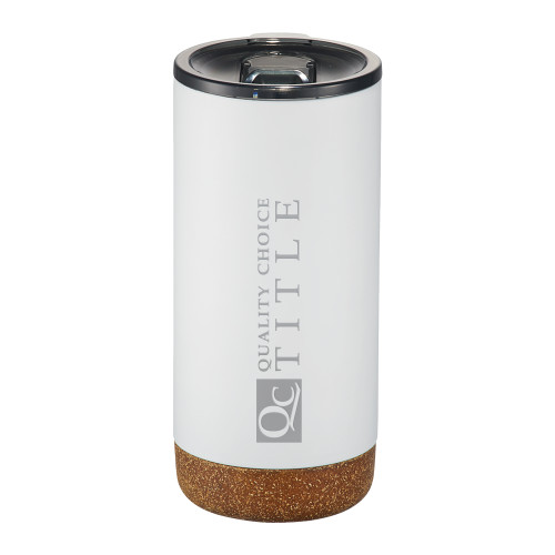 Valhalla Vacuum Insulated White Tumbler 16oz-Quality Choice Title Engraved