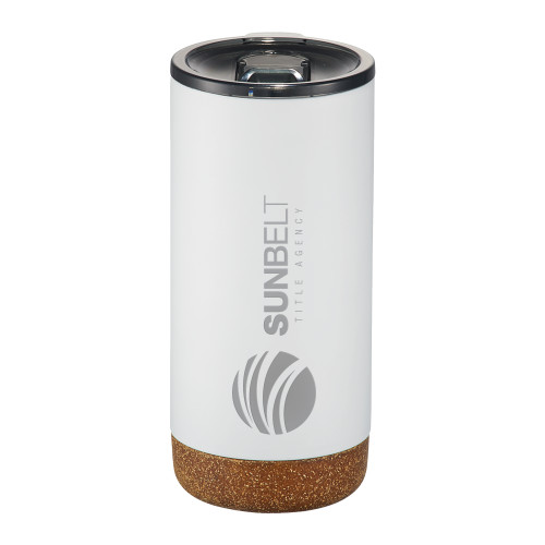 Valhalla Vacuum Insulated White Tumbler 16oz-Sunbelt Title Agency Engraved