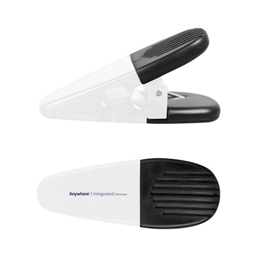 White Crocodile Clip/Magnet-Anywhere Integrated Services Horizontal