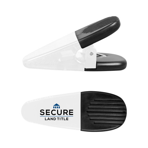 White Crocodile Clip/Magnet-Secure Land Title