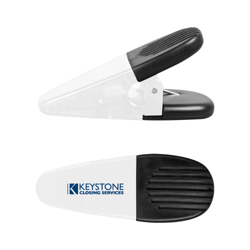White Crocodile Clip/Magnet-Keystone Closing Services