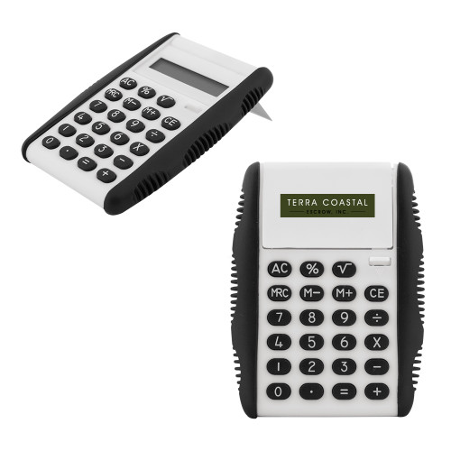 White Flip Cover Calculator-Terra Coastal Escrow