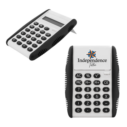 White Flip Cover Calculator-Independence Title