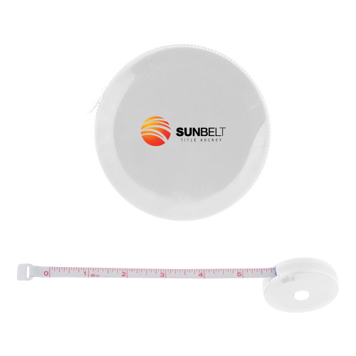 White Round Cloth 60 Inch Tape Measure-Sunbelt Title Agency