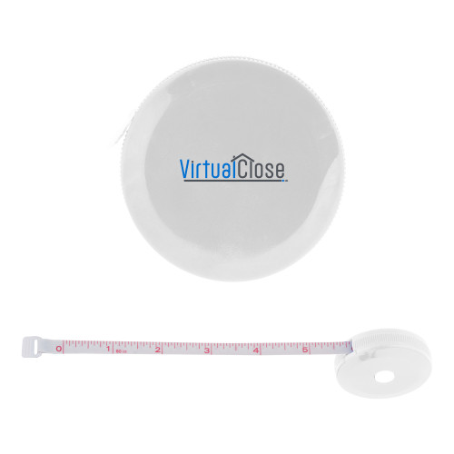 White Round Cloth 60 Inch Tape Measure-Virtual Close