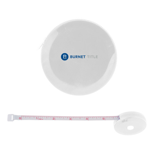White Round Cloth 60 Inch Tape Measure-Burnet Title