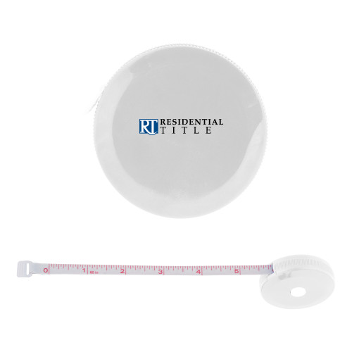 White Round Cloth 60 Inch Tape Measure-Residential Title Agency