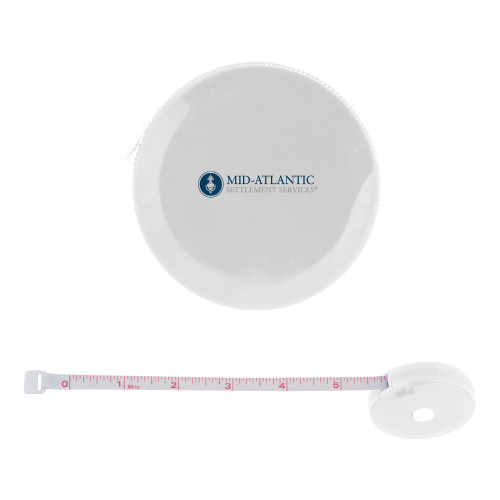 White Round Cloth 60 Inch Tape Measure-Mid-Atlantic Settlement Services