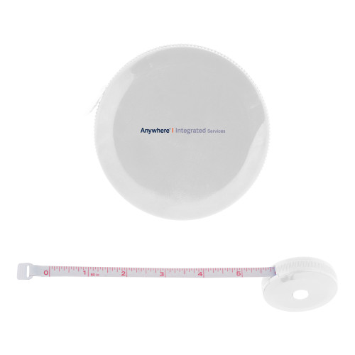 White Round Cloth 60 Inch Tape Measure-Anywhere Integrated Services Horizontal