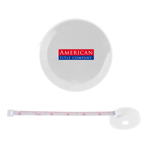 White Round Cloth 60 Inch Tape Measure-American Title Company