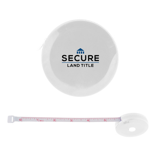 White Round Cloth 60 Inch Tape Measure-Secure Land Title