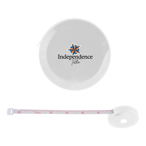 White Round Cloth 60 Inch Tape Measure-Independence Title