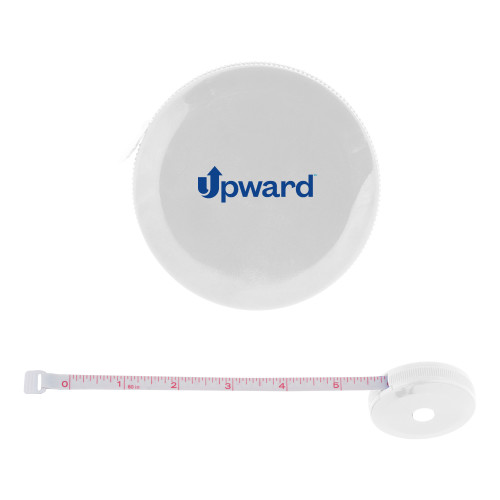 White Round Cloth 60 Inch Tape Measure-Upward Title Company