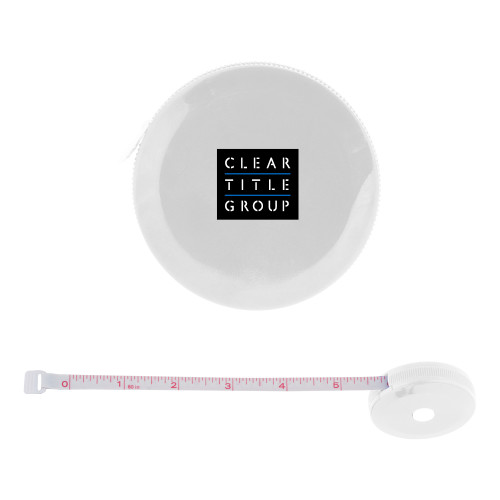 White Round Cloth 60 Inch Tape Measure-Clear Title Group