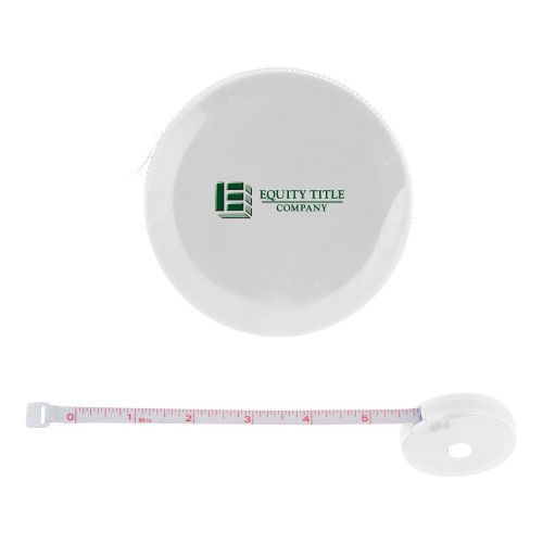 White Round Cloth 60 Inch Tape Measure-Equity Title Company