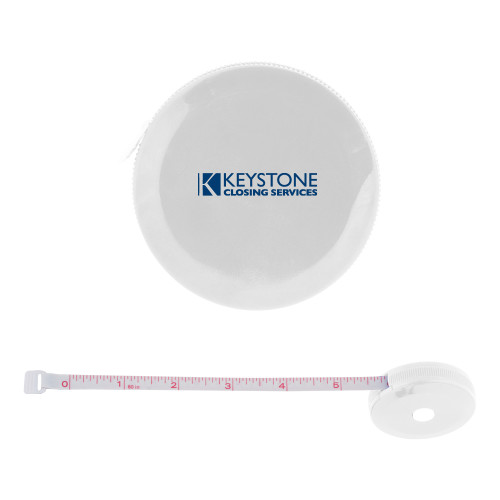 White Round Cloth 60 Inch Tape Measure-Keystone Closing Services