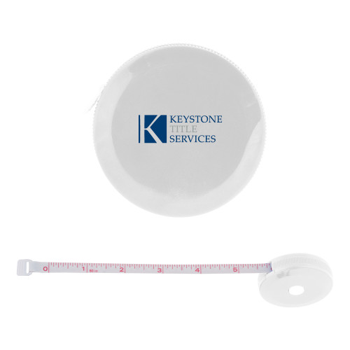 White Round Cloth 60 Inch Tape Measure-Keystone Title Services