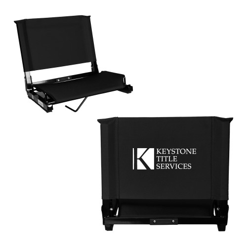 Stadium Chair Black-Keystone Title Services
