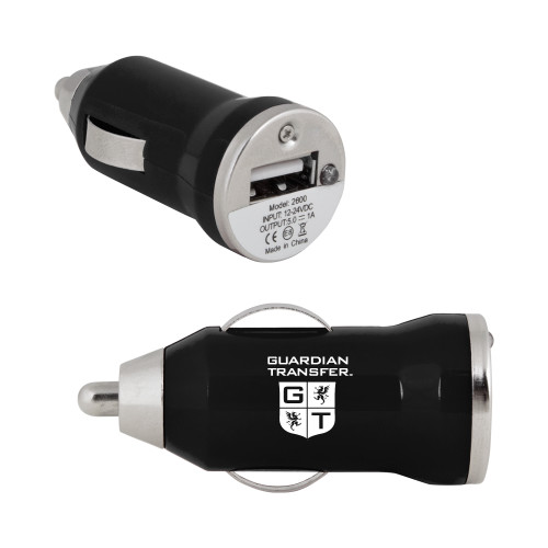 On the Go Black Car Charger-Guardian Transfer Vertical