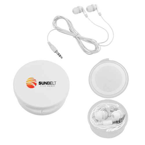 Ear Buds in White Case-Sunbelt Title Agency