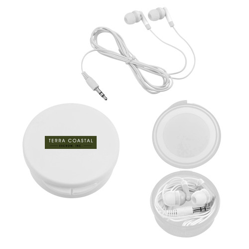Ear Buds in White Case-Terra Coastal Escrow