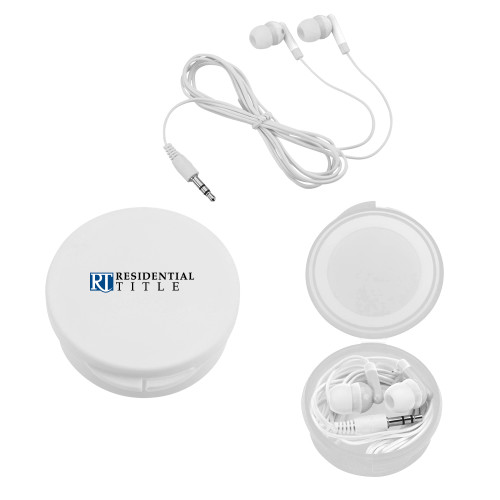 Ear Buds in White Case-Residential Title Agency
