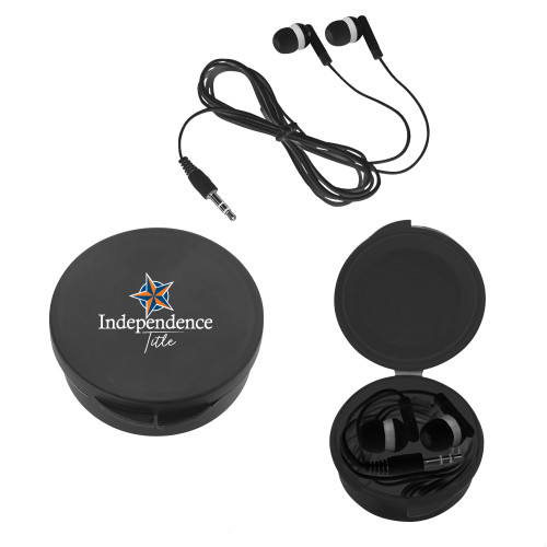 Ear Buds in Black Case-Independence Title