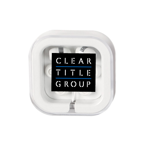 Ear Buds in Clear Square Case-Clear Title Group