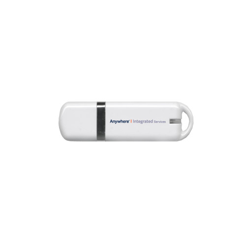 USB White Pen Drive 4G-Anywhere Integrated Services Horizontal