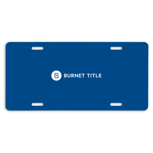 License Plate-Burnet Title