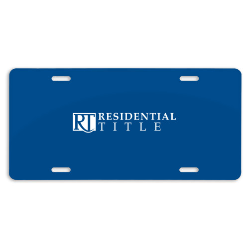 License Plate-Residential Title Agency
