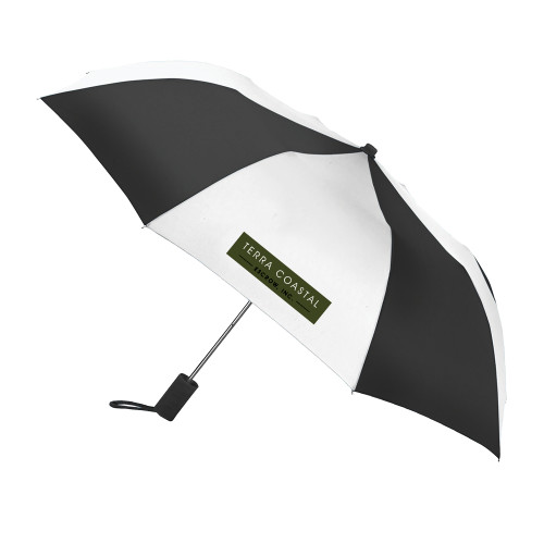 42 Inch Slim Stick Black/White Umbrella-Terra Coastal Escrow