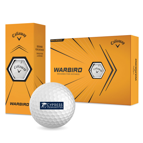 Callaway Warbird Golf Balls 12/pkg-Cypress Title Corporation