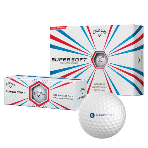 Callaway Supersoft Golf Balls 12/pkg-Burnet Title