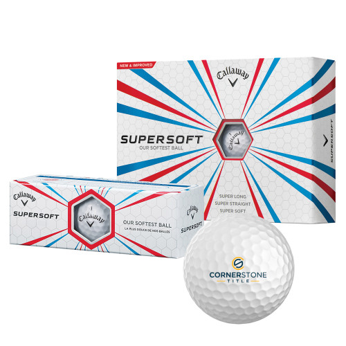 Callaway Supersoft Golf Balls 12/pkg-Corner Stone Title Company