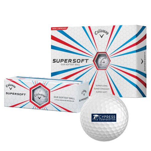 Callaway Supersoft Golf Balls 12/pkg-Cypress Title Corporation