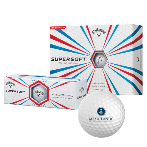 Callaway Supersoft Golf Balls 12/pkg-Mid-Atlantic Settlement Services